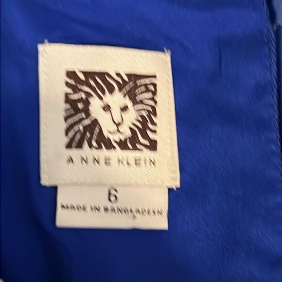 Anne Klein Blue/White Sleeveless A-Line Dress Size 6 NWT - Picture 12 of 13